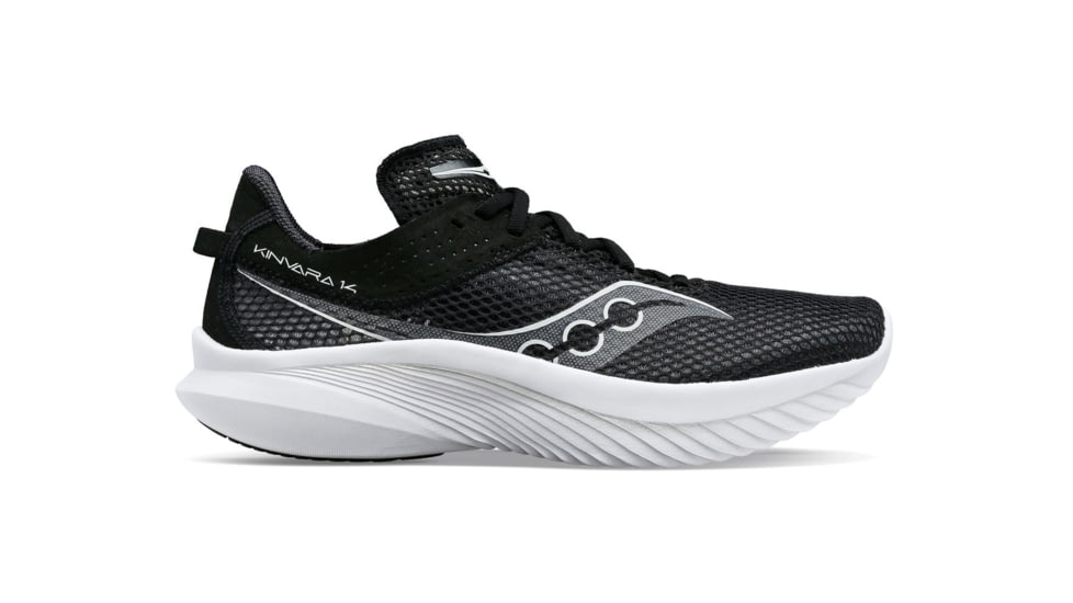 Saucony Kinvara 14 Wide Shoes - Mens, Black/White, 10.5, Medium, S20824-05-001-M-10.5