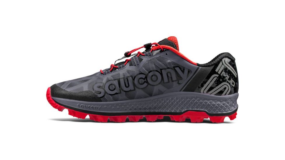 Saucony Koa Tr Trail Running Shoes - Mens, Grey/Black/Vizi Red, 12 US, S20391-35-12 US
