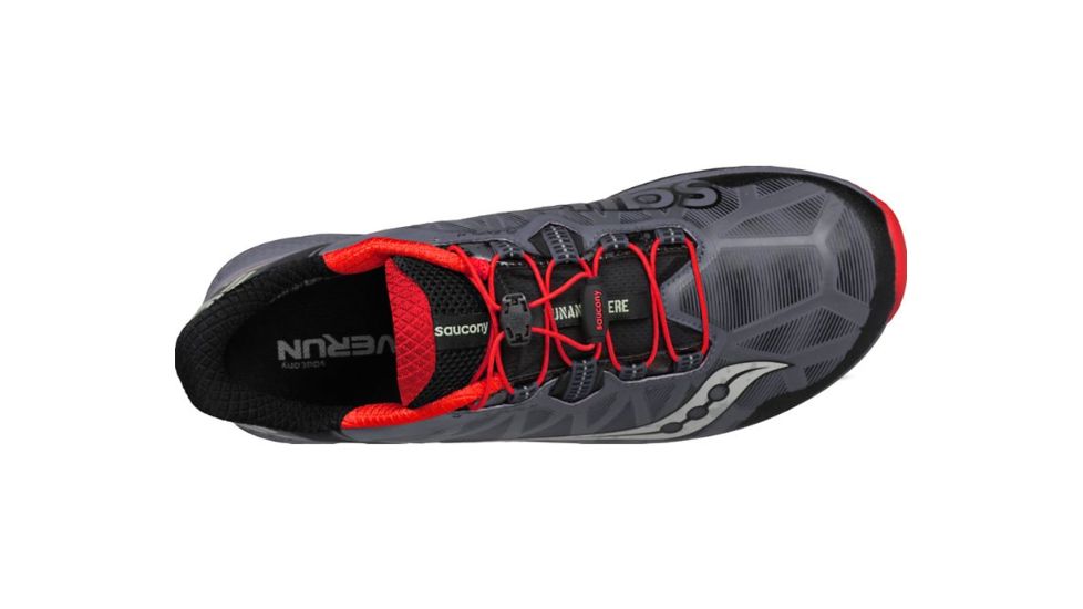 Saucony Koa Tr Trail Running Shoes - Mens, Grey/Black/Vizi Red, 12 US, S20391-35-12 US