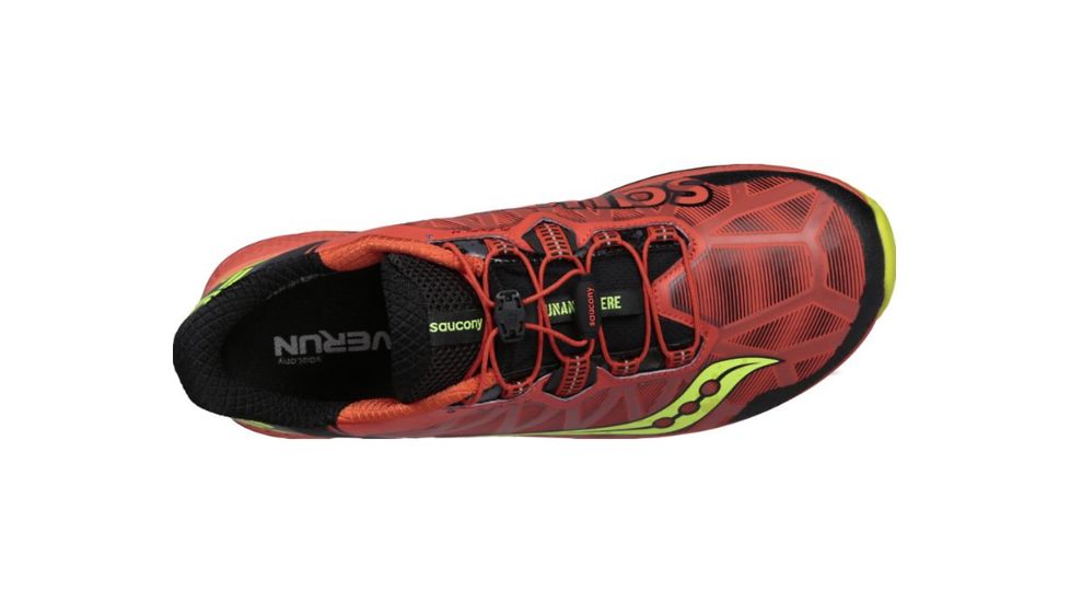 Saucony Mens Koa ST Trail Running Shoe, Orange/Citron, 10 US, S20391-1-10 US