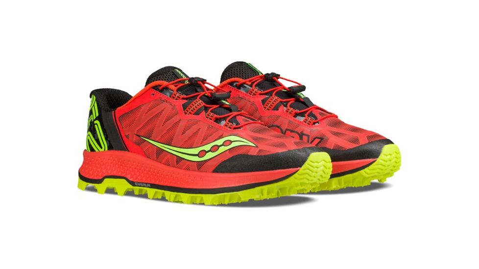 Saucony Mens Koa ST Trail Running Shoe, Orange/Citron, 10 US, S20391-1-10 US