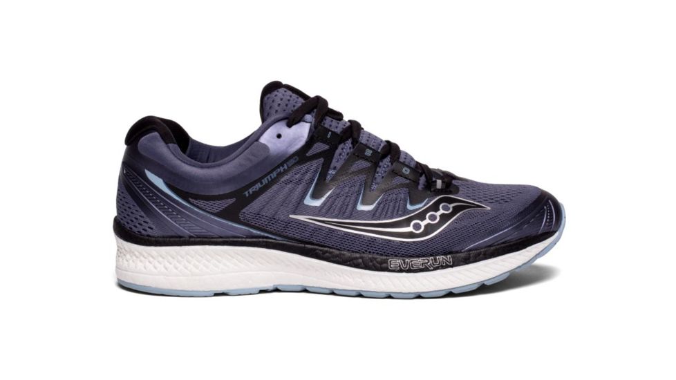 Saucony Mens Triumph ISO 4 Road Running Shoe, Grey/Black, 8.5 US S20413-1-8.5 US