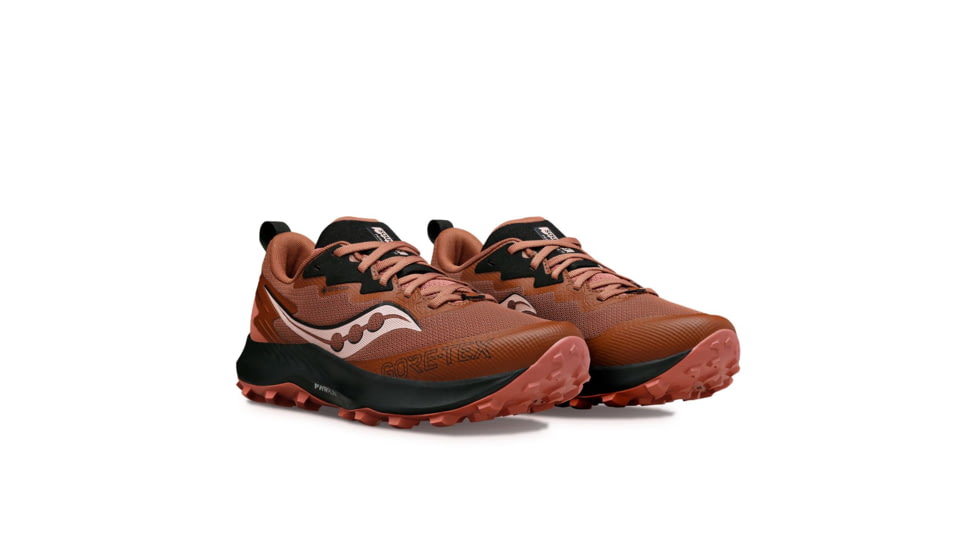 Saucony Peregrine 14 GTX Trail Shoes - Womens, Clove/Black, 9.5, Medium, S10918-120-225-M-9.5
