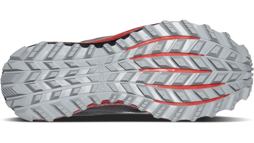 Saucony Peregrine 8 Trail Running Shoes - Mens, Black/Red, 9.5 US, S20424-4-9.5 US