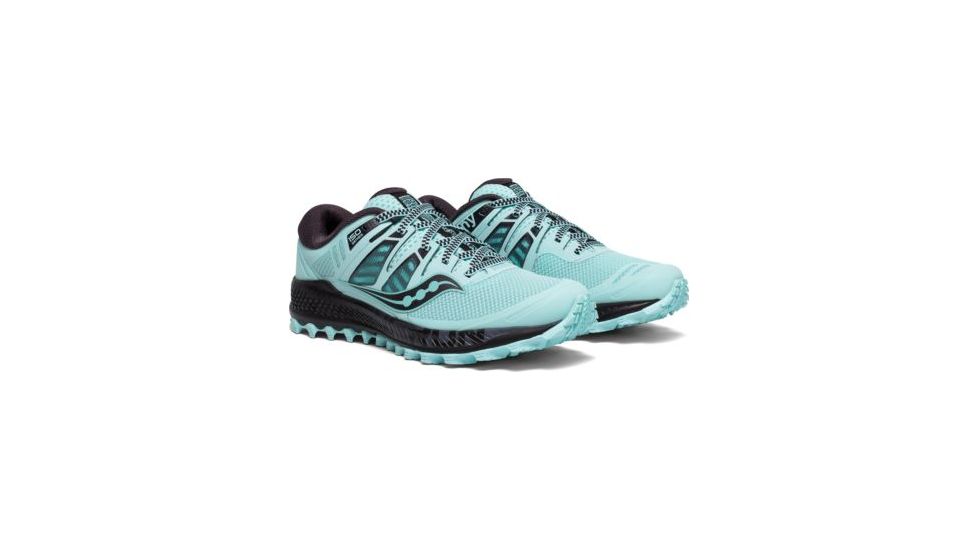 Saucony Peregrine ISO Trail Running Shoes - Womens, Aqua/Grey, Medium, 7.5, S10483-2-7.5