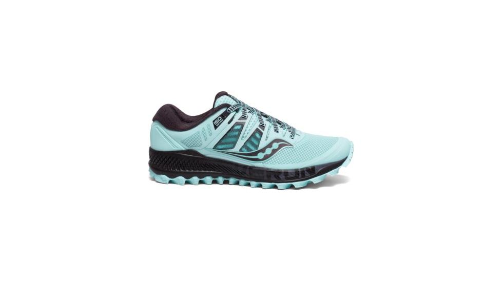 Saucony Peregrine ISO Trail Running Shoes - Womens, Aqua/Grey, Medium, 7.5, S10483-2-7.5