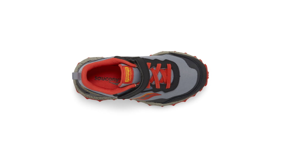 Saucony Peregrine KDZ A/C Sneakers - Kids, Grey/Red/Yellow, 4.5, Medium, SK267490-M-4.5
