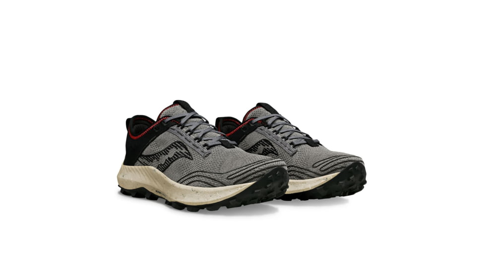 Saucony Peregrine RFG Trail Shoes - Mens, Shadow/Black, 8, Medium, S20869-138-021-M-8