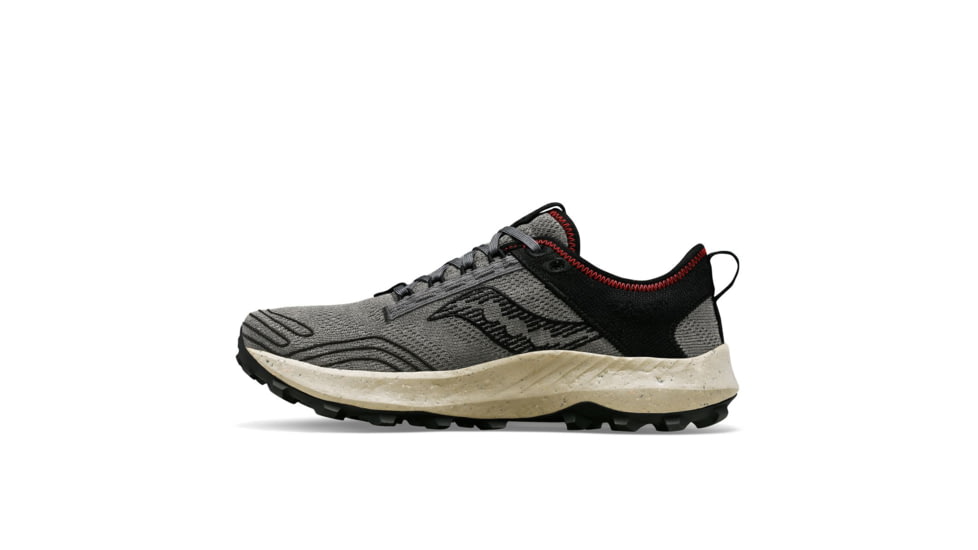 Saucony Peregrine RFG Trail Shoes - Mens, Shadow/Black, 8, Medium, S20869-138-021-M-8