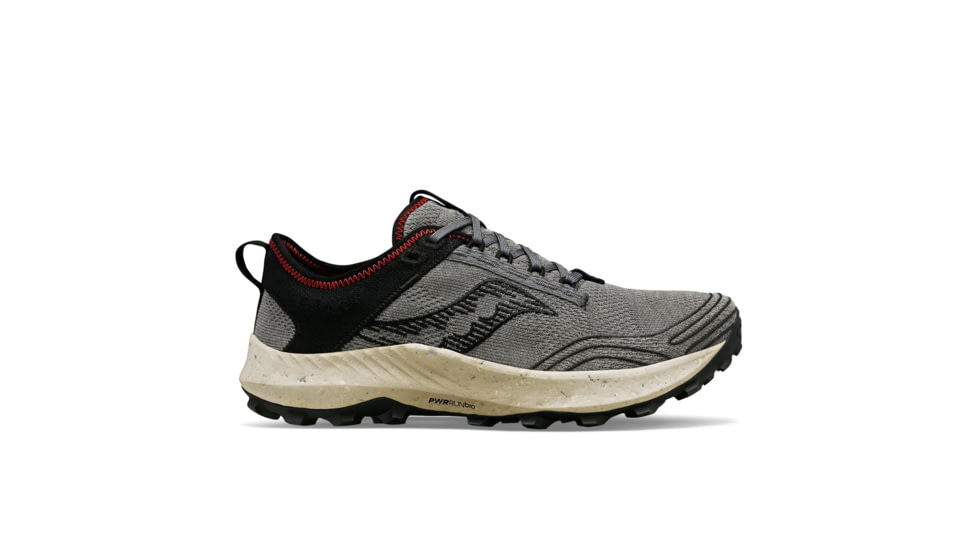 Saucony Peregrine RFG Trail Shoes - Mens, Shadow/Black, 8, Medium, S20869-138-021-M-8