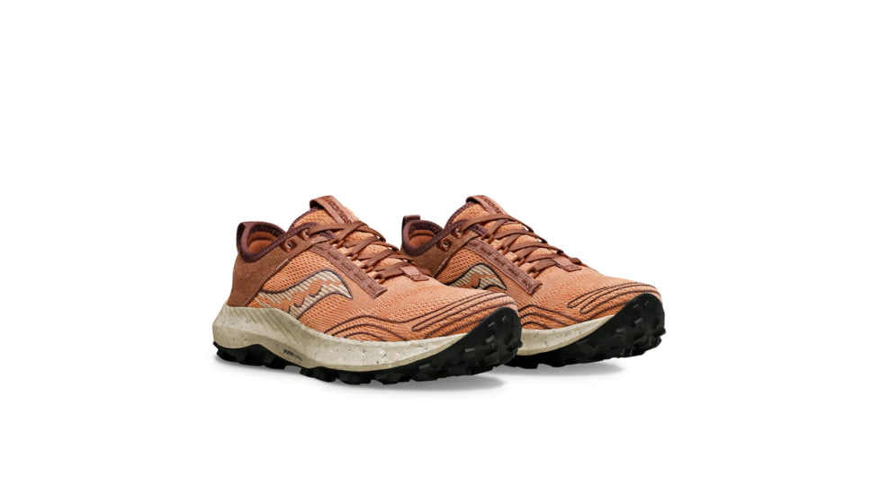 Saucony Peregrine RFG Trail Shoes - Womens, Clove/Cacao, 7, Medium, S10869-138-225-M-7