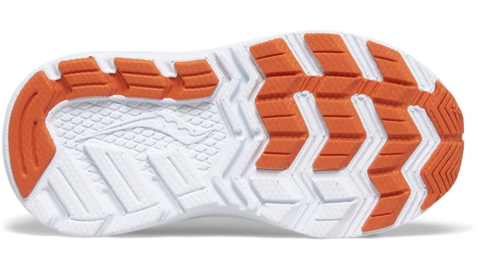 Saucony Ride 10 JR Sneakers - Kids, Grey/Orange, 12, Wide, SL267314-W-12
