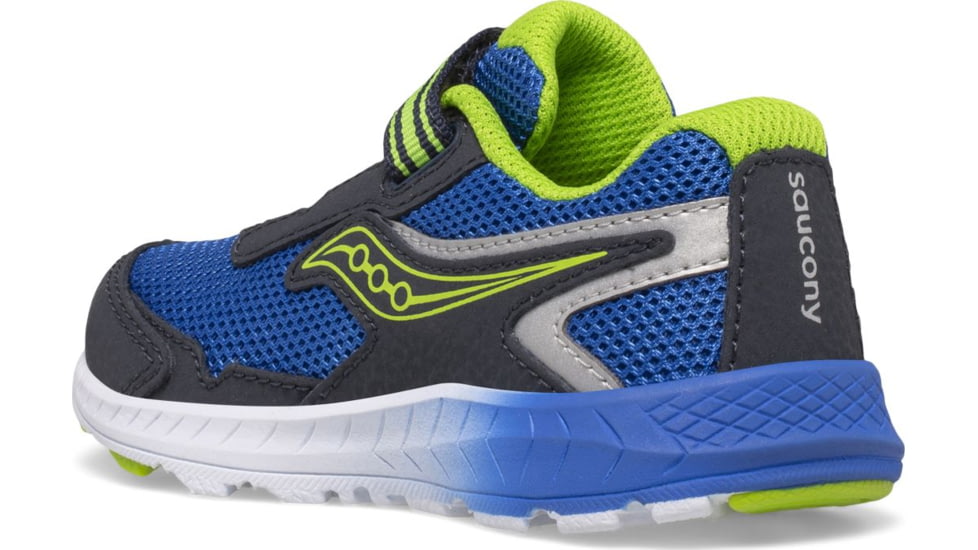Saucony Ride 10 JR Sneakers - Kids, Navy/Green, 10, Wide, SL266043-W-100