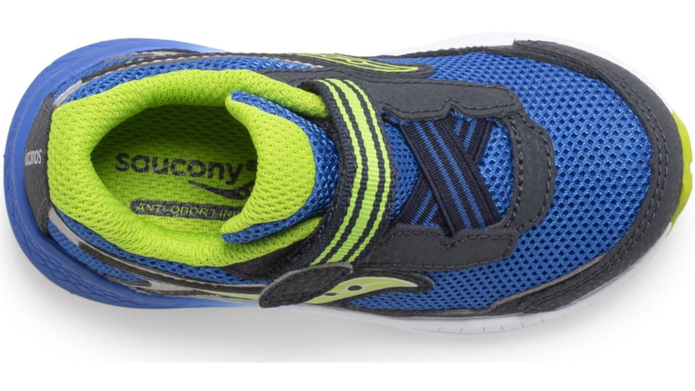Saucony Ride 10 JR Sneakers - Kids, Navy/Green, 10, Wide, SL266043-W-100