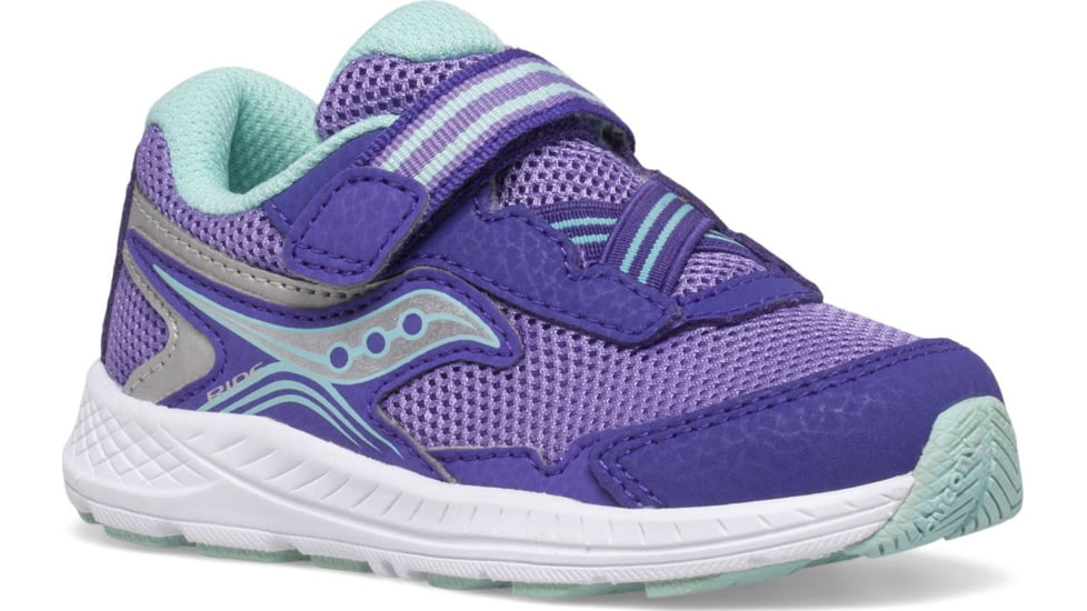 Saucony Ride 10 JR Sneakers - Kids, Purple, 11, Wide, SL166287-W-110
