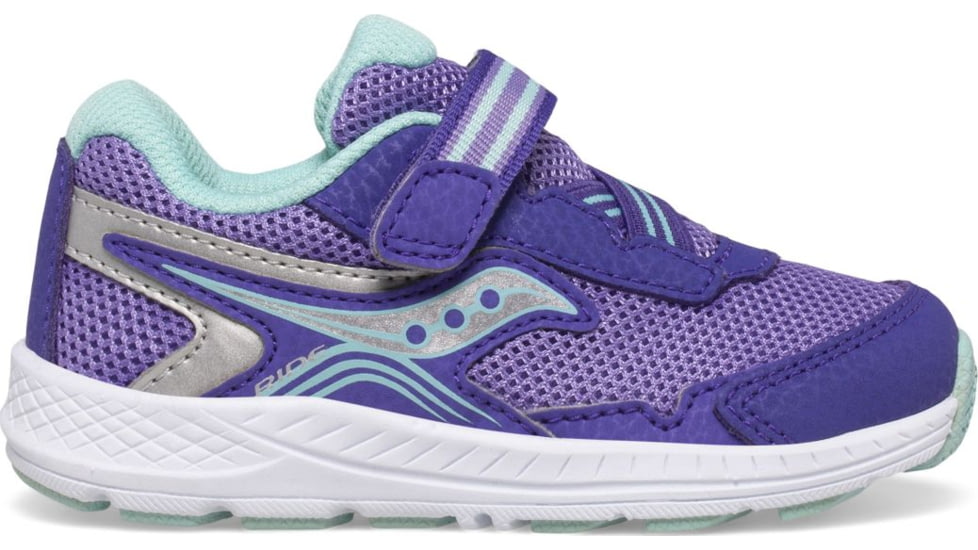 Saucony Ride 10 JR Sneakers - Kids, Purple, 11, Wide, SL166287-W-110