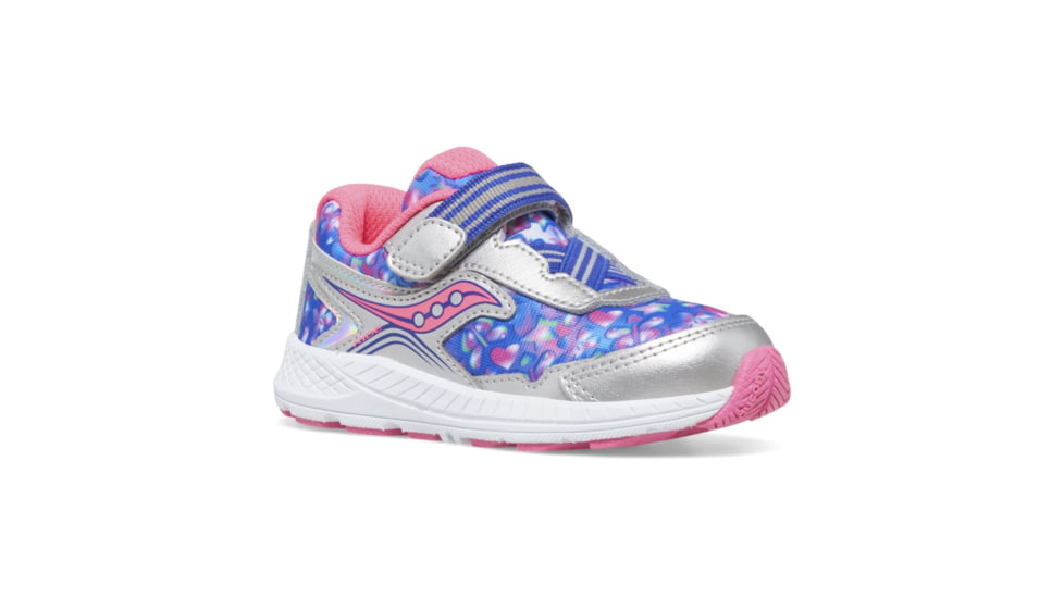 Saucony Ride 10 JR Sneakers - Kids, Silver/Pink, 11, Wide, SL167483-W-11