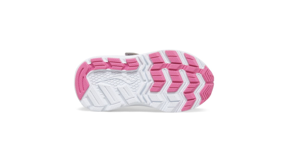 Saucony Ride 10 JR Sneakers - Kids, Silver/Pink, 11, Wide, SL167483-W-11