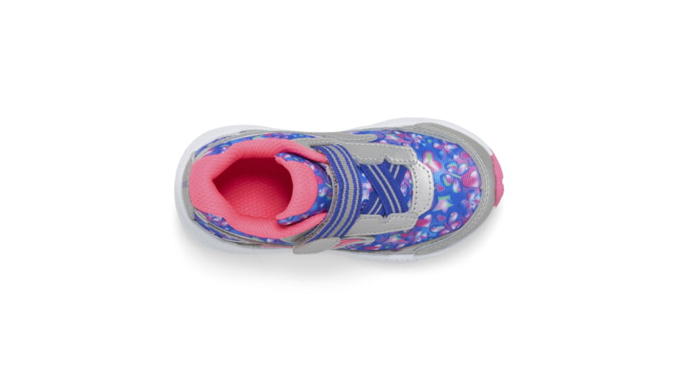 Saucony Ride 10 JR Sneakers - Kids, Silver/Pink, 11, Wide, SL167483-W-11