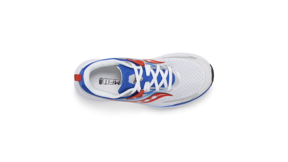 Saucony Ride 15 Shoes - Kids, Grey/Blue/Red, 1, Medium, SK267455-M-1