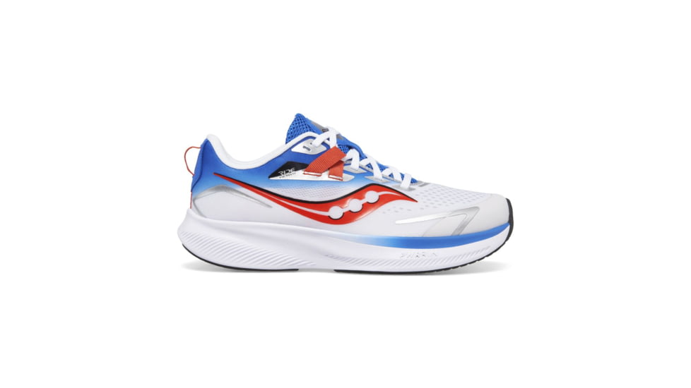 Saucony Ride 15 Shoes - Kids, Grey/Blue/Red, 1, Medium, SK267455-M-1