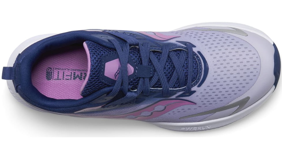 Saucony Ride 15 Shoes - Kids, Mauve/Indigo, 6, Medium, SK167266-M-6