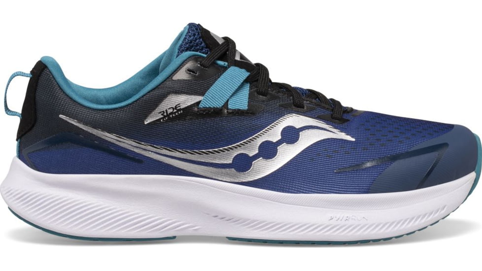 Saucony Ride 15 Shoes - Kids, Twilight/Black, 3, Medium, SK266068-M-30