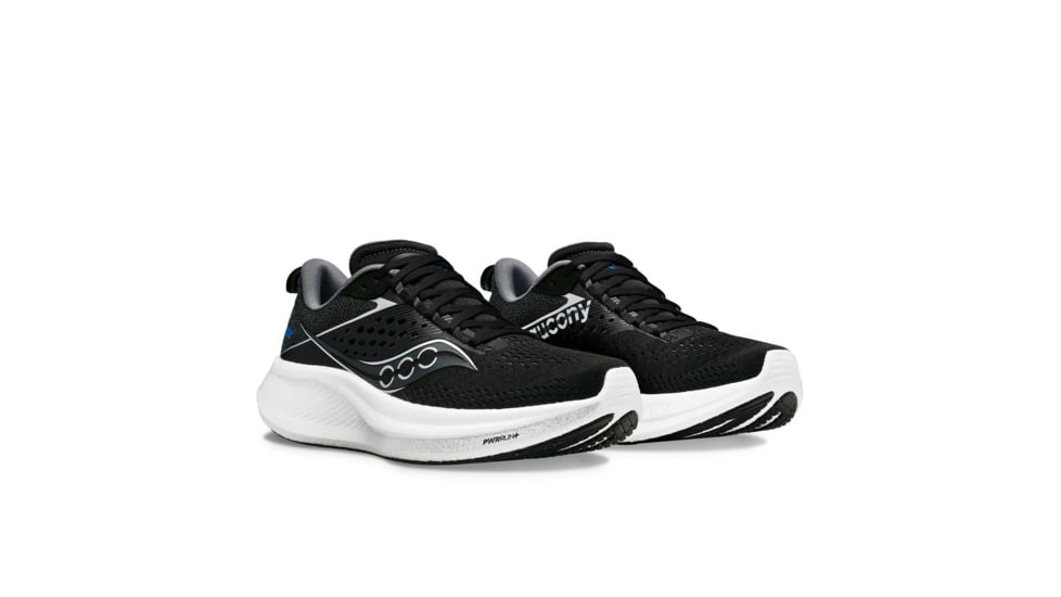 Saucony Ride 17 Shoes - Mens, Black/White, 7, Medium, S20924-100-001-M-7
