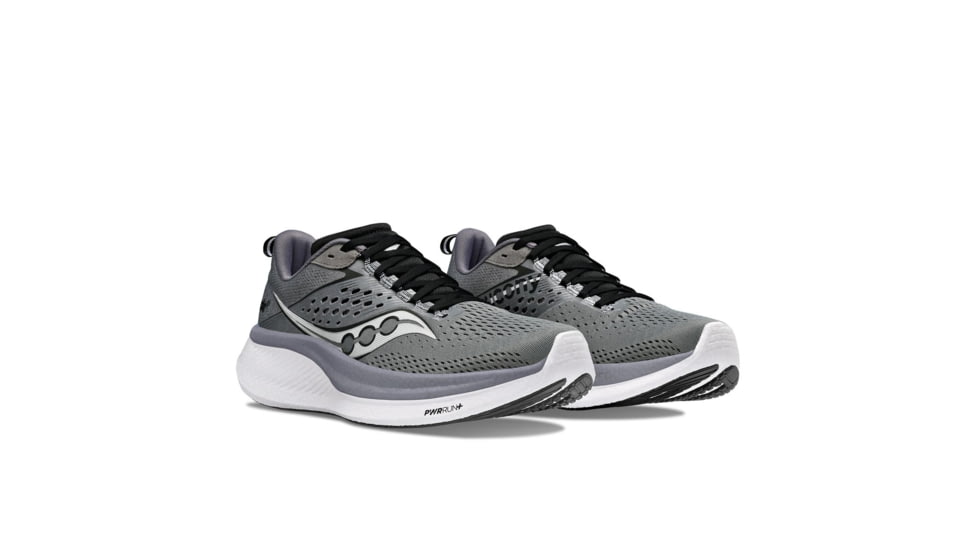 Saucony Ride 17 Shoes - Mens, Cinder/Black, 13, Medium, S20924-107-021-M-13