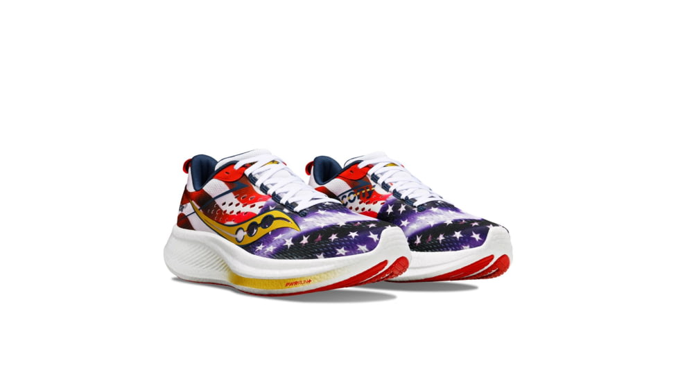Saucony Ride 17 Shoes - Mens, Stars/Stripes, 8, Medium, S20924-76-399-M-8