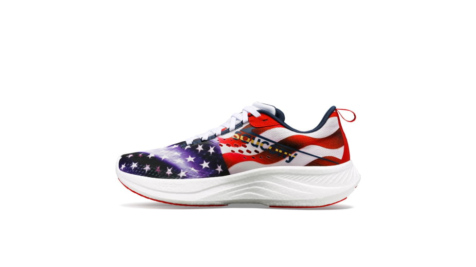 Saucony Ride 17 Shoes - Mens, Stars/Stripes, 8, Medium, S20924-76-399-M-8