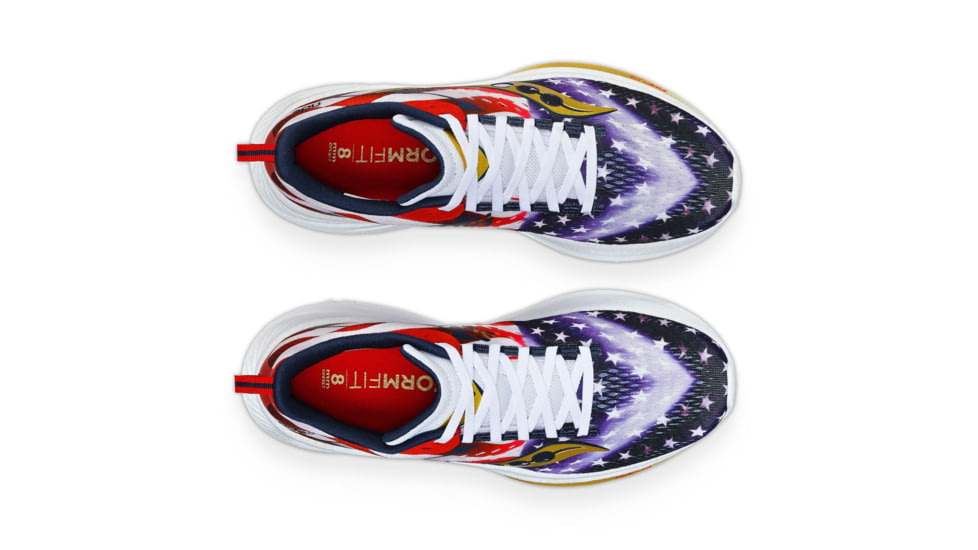 Saucony Ride 17 Shoes - Mens, Stars/Stripes, 8, Medium, S20924-76-399-M-8