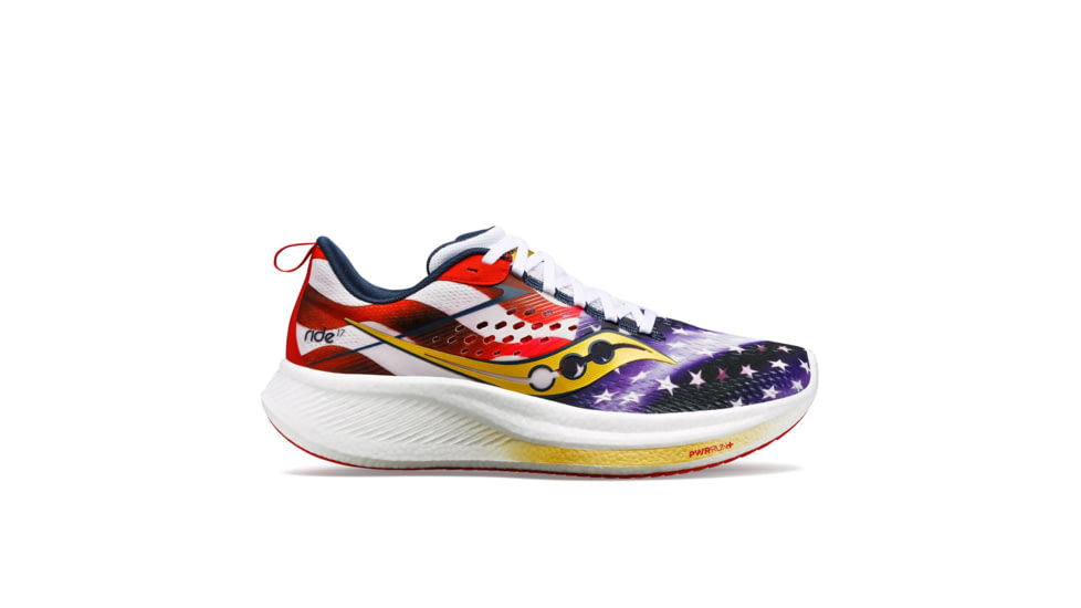 Saucony Ride 17 Shoes - Mens, Stars/Stripes, 8, Medium, S20924-76-399-M-8