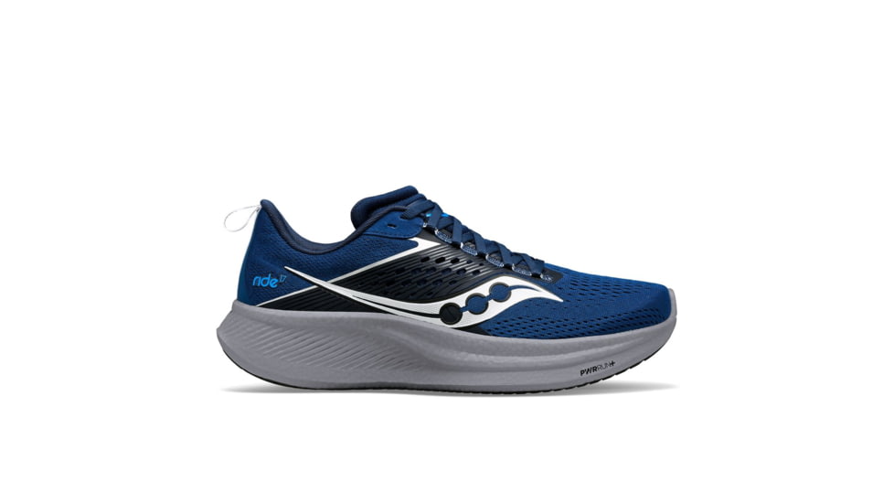 Saucony Ride 17 Shoes - Mens, Tide/Silver, 10, Medium, S20924-106-400-M-10