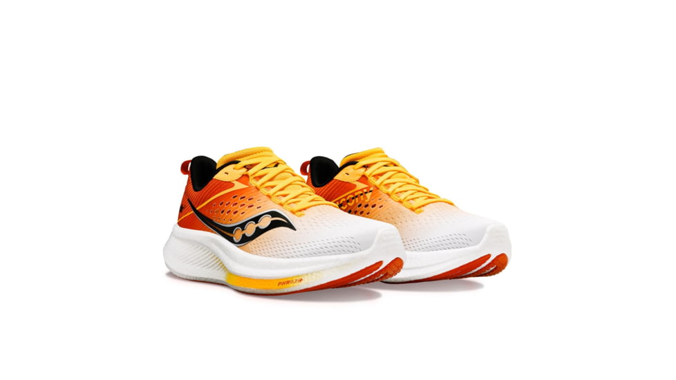 Saucony Ride 17 Shoes - Mens, White/Vizigold, 9, Medium, S20924-138-100-M-9