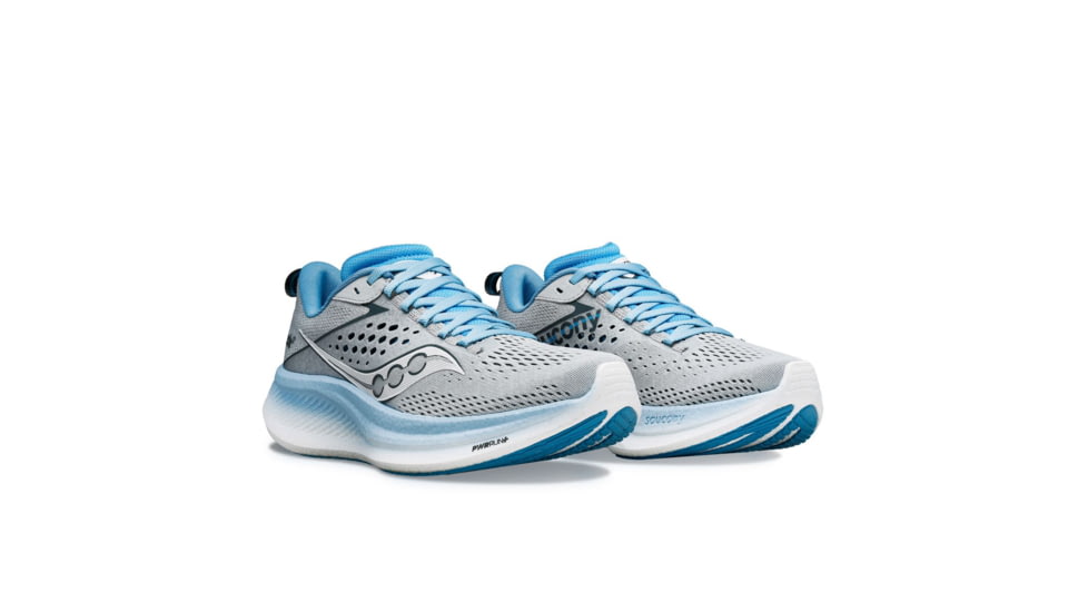 Saucony Ride 17 Shoes - Womens, Cloud/Breeze, 10, Medium, S10924-118-026-M-10