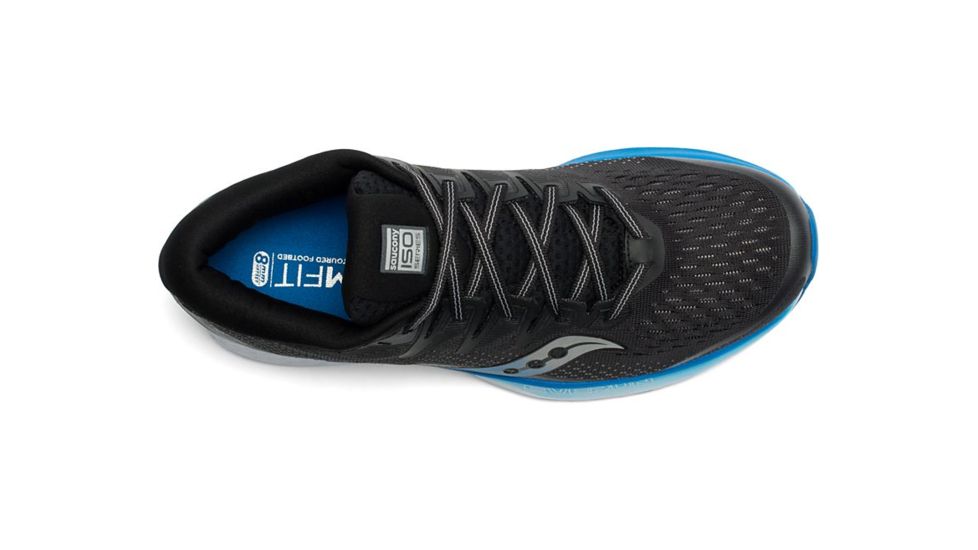 Saucony Ride ISO 2 Road Running Shoe - Mens, Black/Blue, Medium, 7, S20514-2-Medium-7