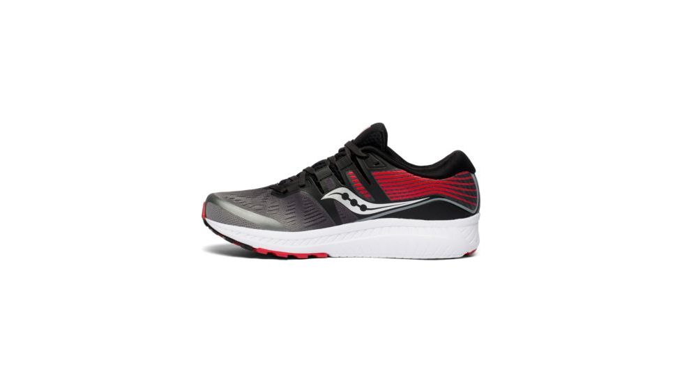 Saucony Ride ISO Road Running Shoes - Mens, Grey/Black, Medium, 12, S20444-5-12