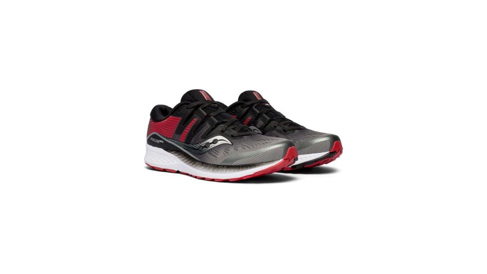Saucony Ride ISO Road Running Shoes - Mens, Grey/Black, Medium, 12, S20444-5-12