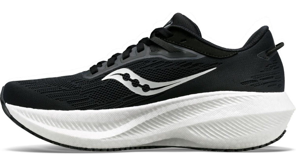 Saucony Triumph 21 Shoes - Mens, Black/White, 7, Medium, S20881-10-001-M-7