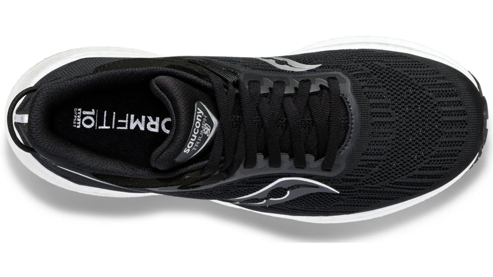 Saucony Triumph 21 Shoes - Mens, Black/White, 7, Medium, S20881-10-001-M-7