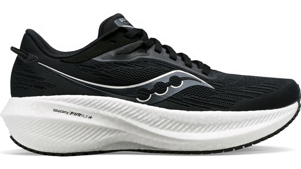 Saucony Triumph 21 Shoes - Mens, Black/White, 7, Medium, S20881-10-001-M-7