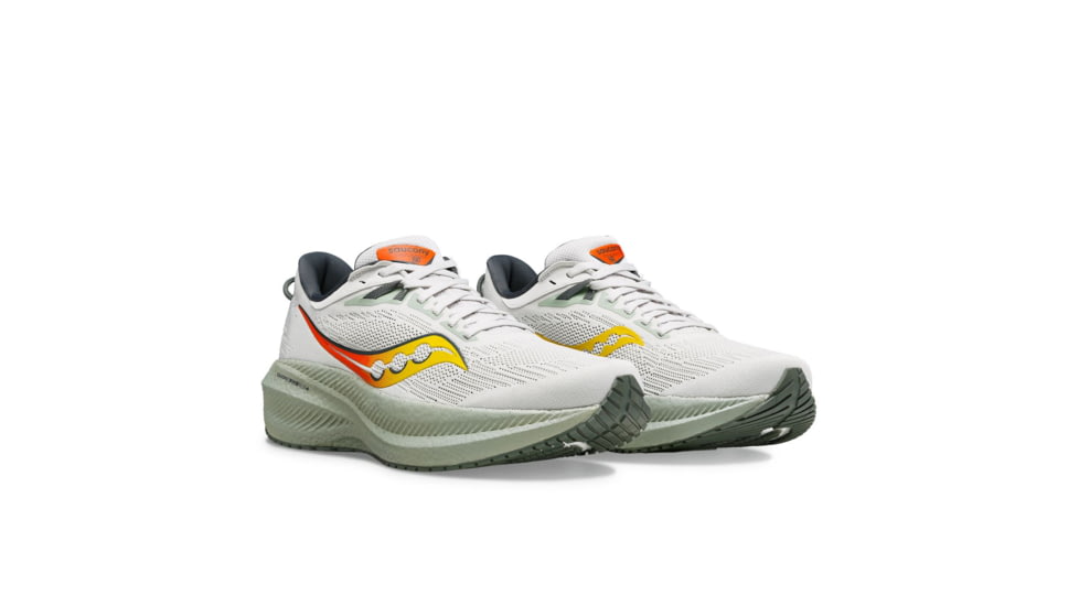 Saucony Triumph 21 Shoes - Mens, Fog/Bough, 10, Medium, S20881-111-026-M-10