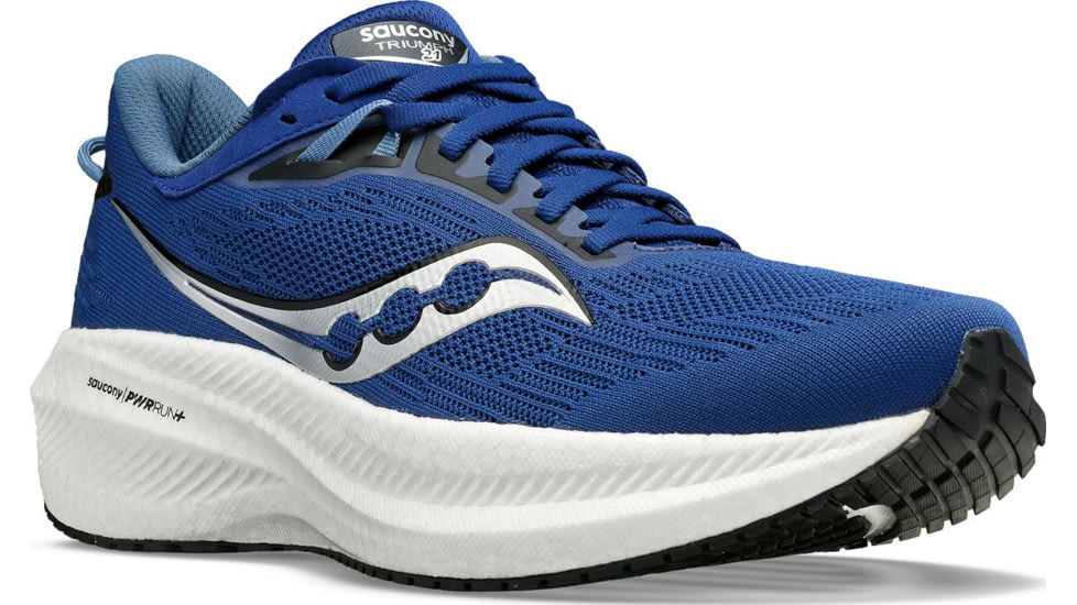 Saucony Triumph 21 Shoes - Mens, Indigo/Black, 11.5, Medium, S20881-21-400-M-11.5