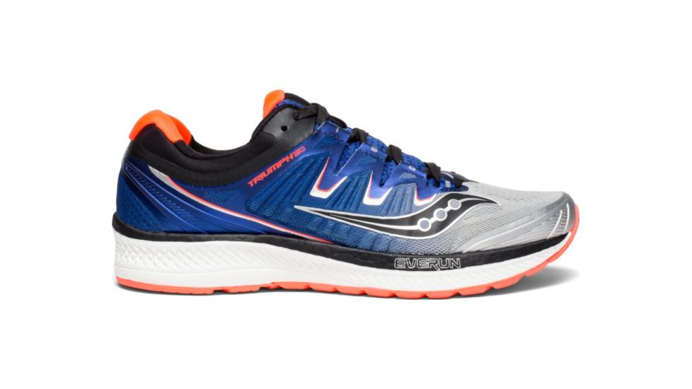 Saucony Triumph Iso 4 Road Running Shoes - Mens, Silver/Blue/Vizi Red, 8.5 US S20413-35-8.5  US