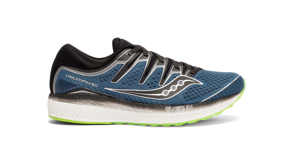 Saucony Triumph ISO 5 Road Running Shoes - Mens, Steal/Black, Medium, 12, S20462-2-12