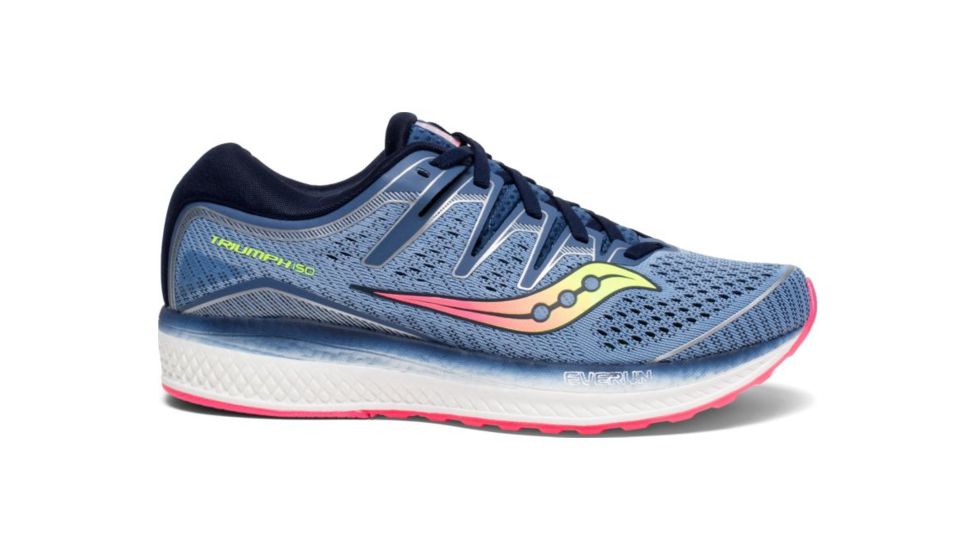 Saucony Triumph ISO 5 Womens Running Shoes, Blue/Navy, Medium, 7.5 S10462-1-7.5
