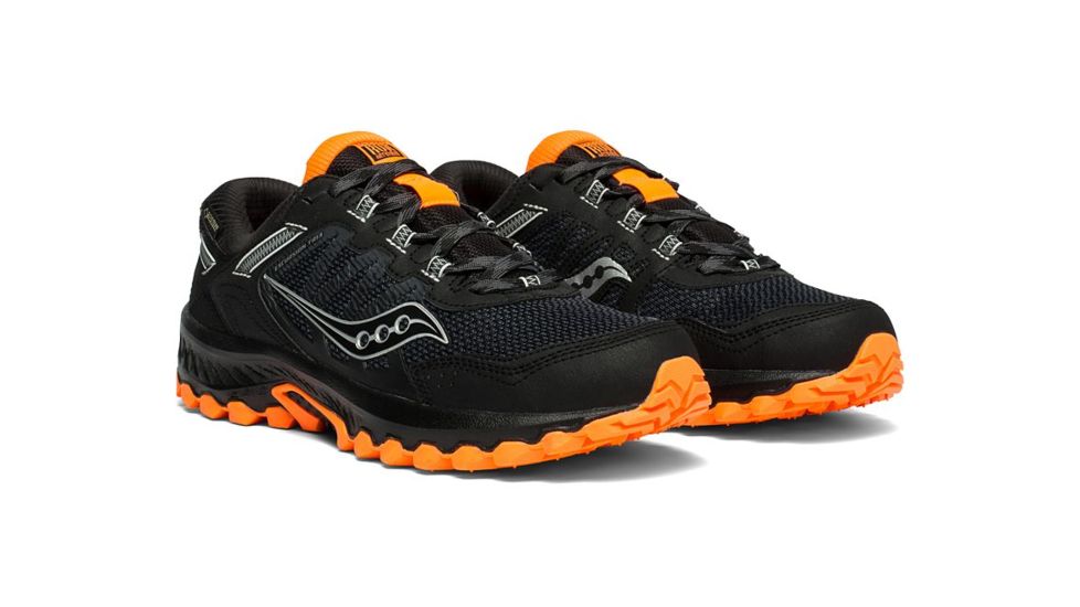 Saucony Versafoam Excursion TR13 GTX Trailrunning Shoe - Mens, Black/Orange, Medium, 9, S20528-1-Medium-9