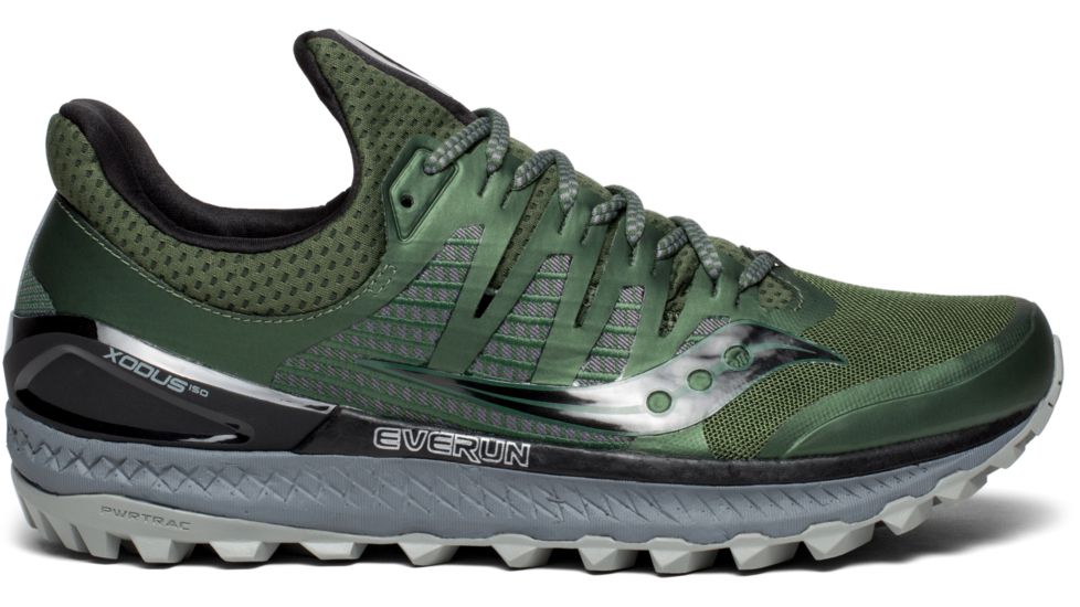 Saucony Xodus Iso 3 Trail Running Shoes - Mens, Olive/Black, 10 US, S20449-2-10 US