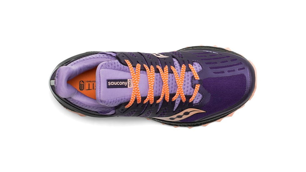 Saucony Xodus Iso 3 Trail Running Shoes - Women's, Purple/Peach, Medium, 8 S10449-37-Medium-8